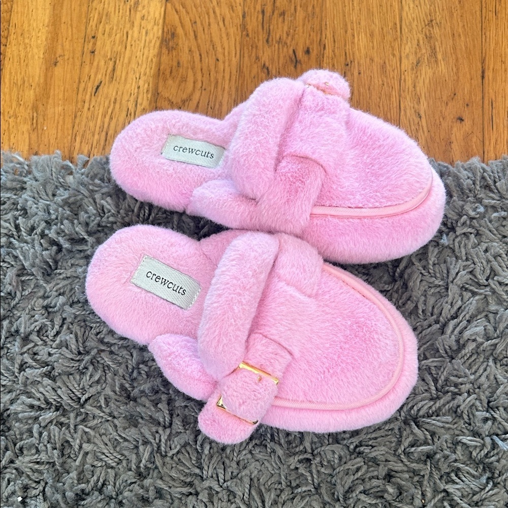 Crewcuts Soft Pink Slippers Toddler Size 10